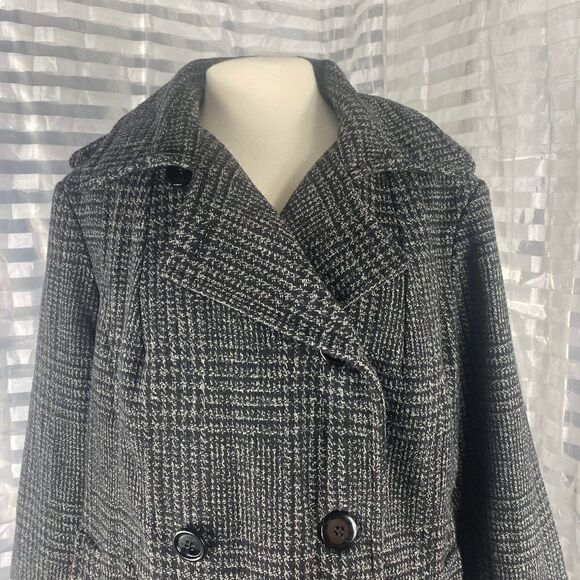 Giacaca Plaid Double Breasted Coat - Picture 3 of 7